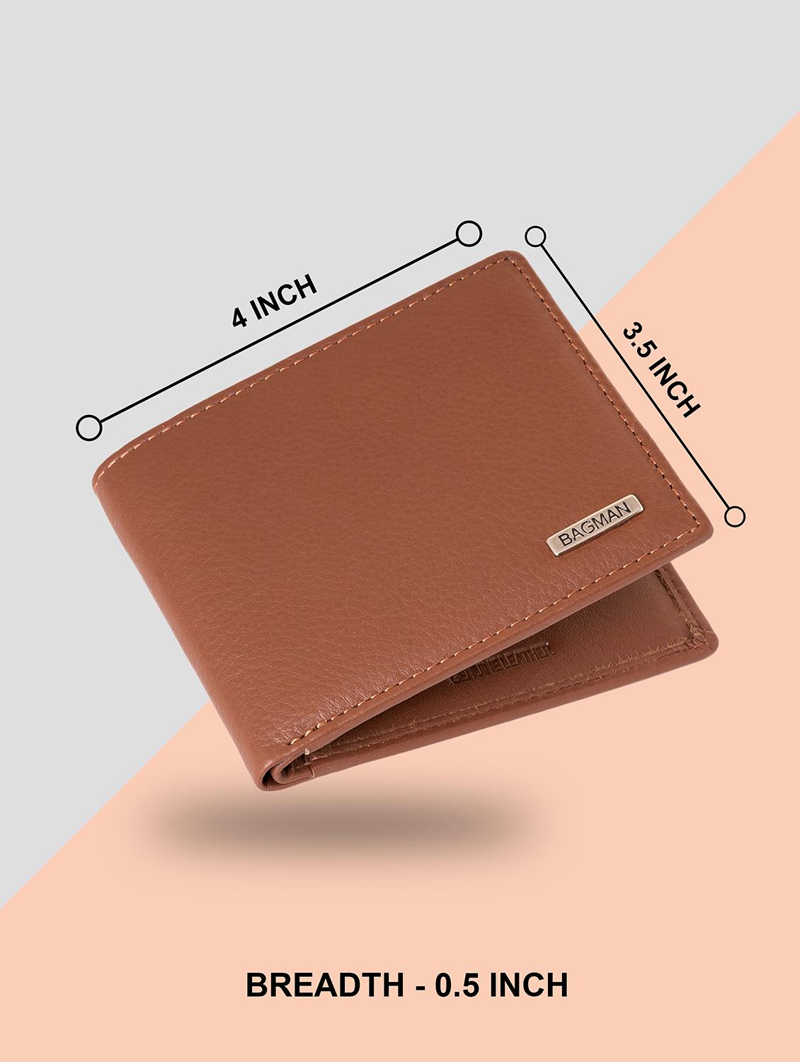 tan genuine leather wallet - 21556727 - Standard Image - 1
