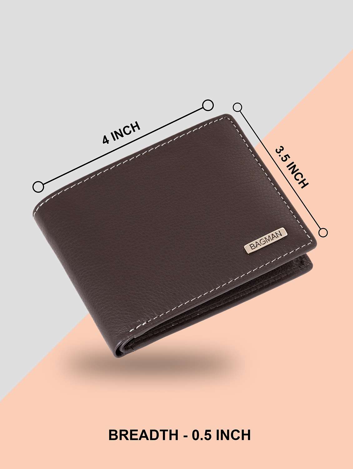 brown genuine leather wallet - 21556735 -  Standard Image - 1