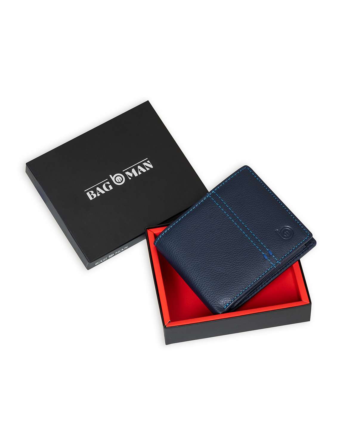 blue genuine leather wallet - 21556744 -  Standard Image - 1