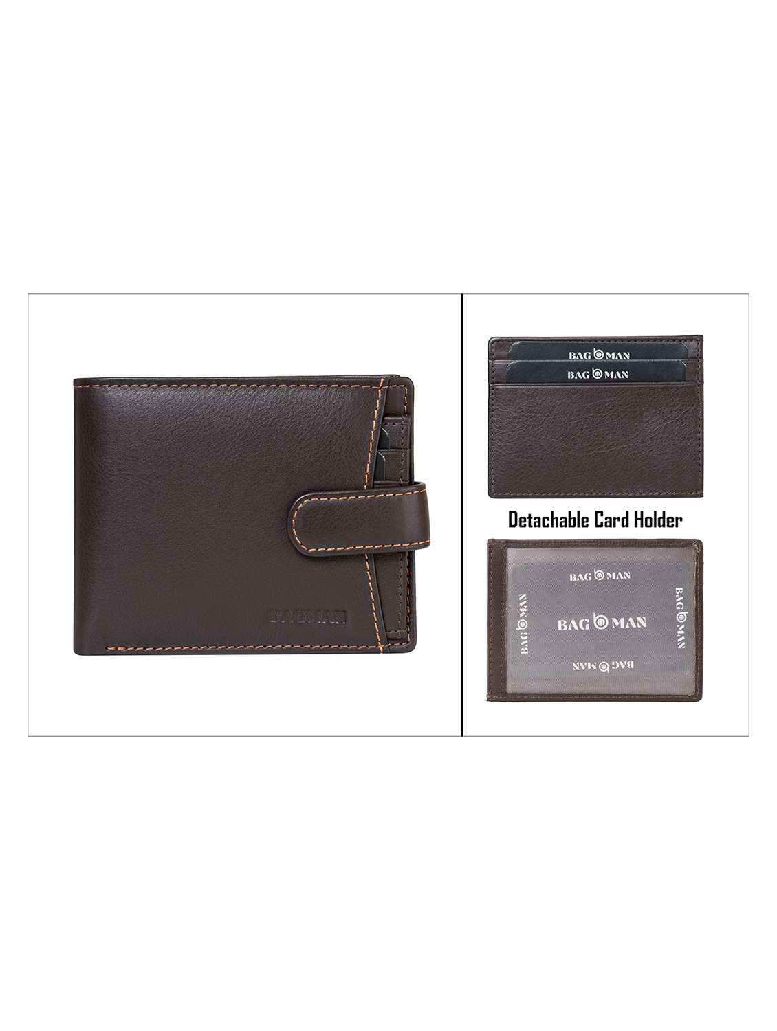 brown genuine leather wallet - 21556750 -  Standard Image - 4