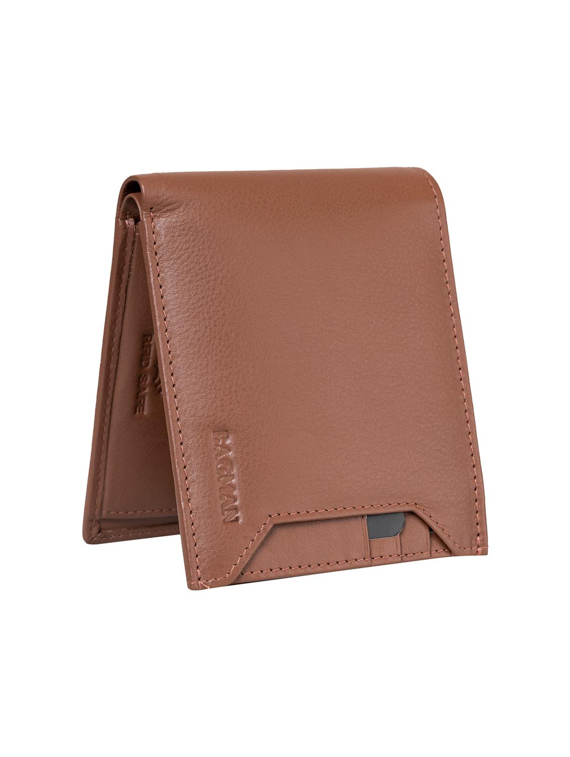 tan genuine leather wallet - 21556764 - Standard Image - 4