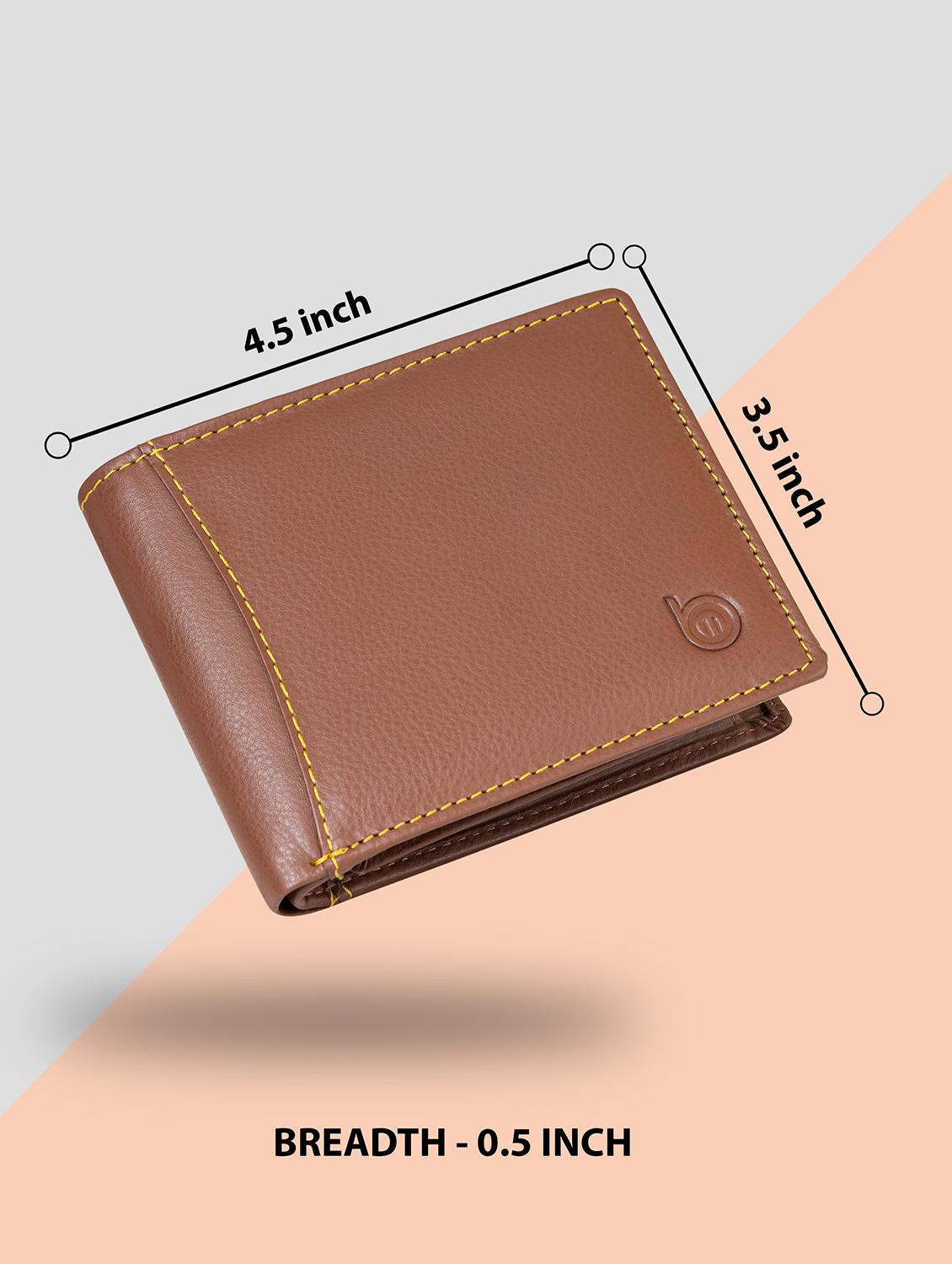 tan genuine leather wallet - 21556784 - Standard Image - 1
