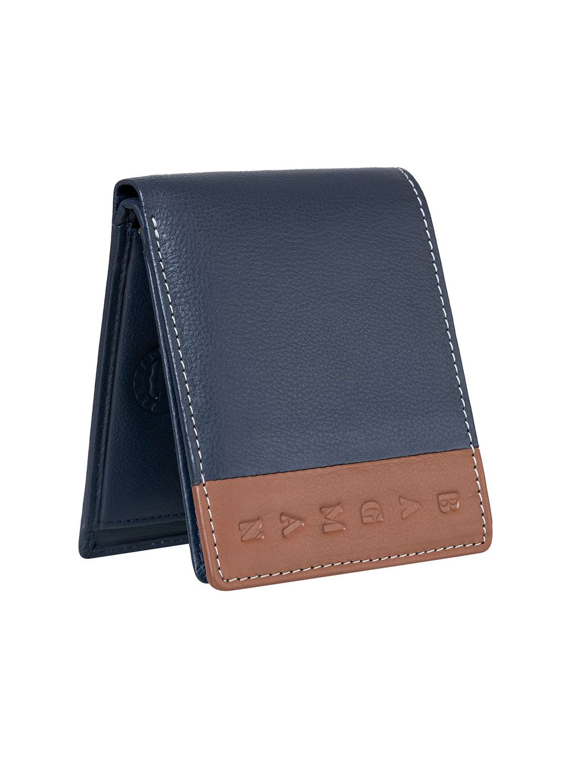 blue genuine leather wallet - 21556790 -  Standard Image - 4