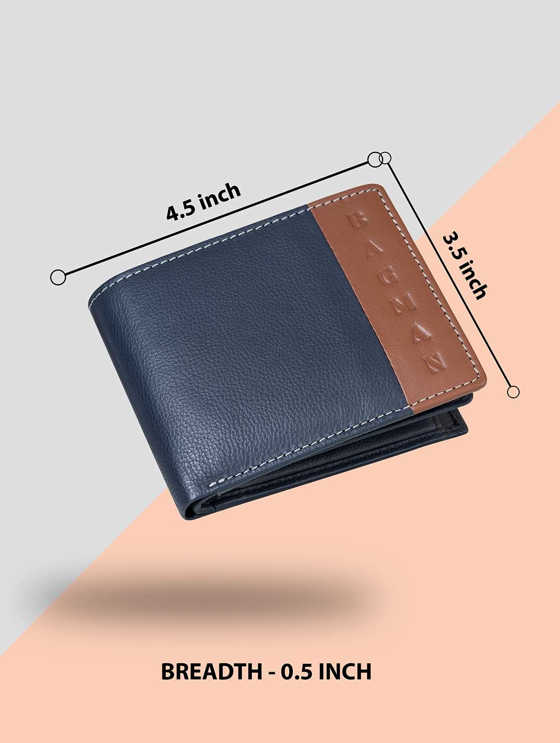 blue genuine leather wallet - 21556794 -  Standard Image - 1