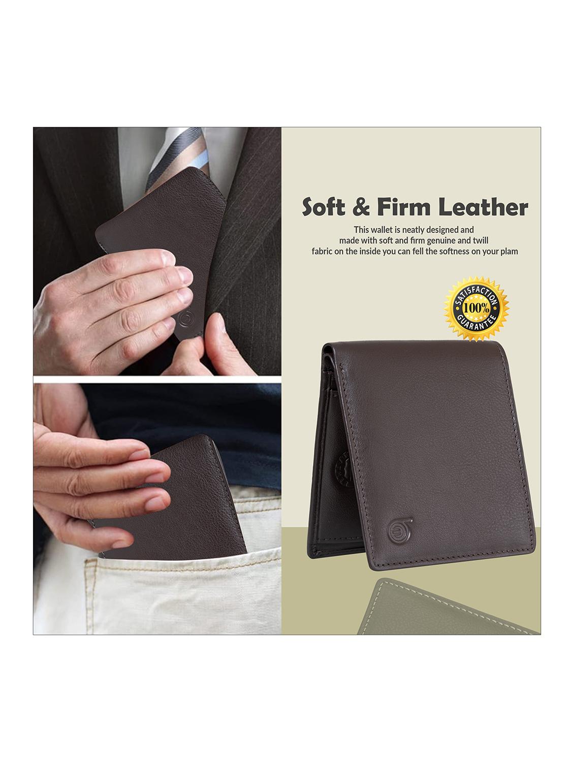 brown genuine leather wallet - 21556815 - Standard Image - 4