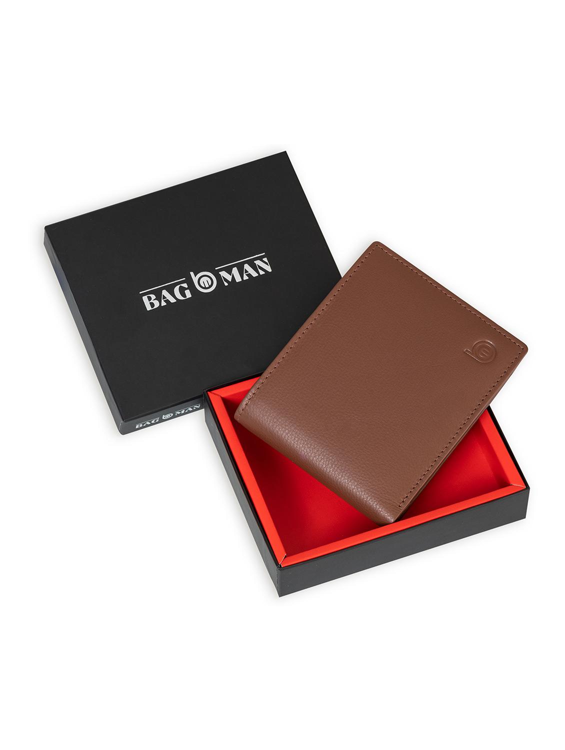 tan genuine leather wallet - 21556817 - Standard Image - 1