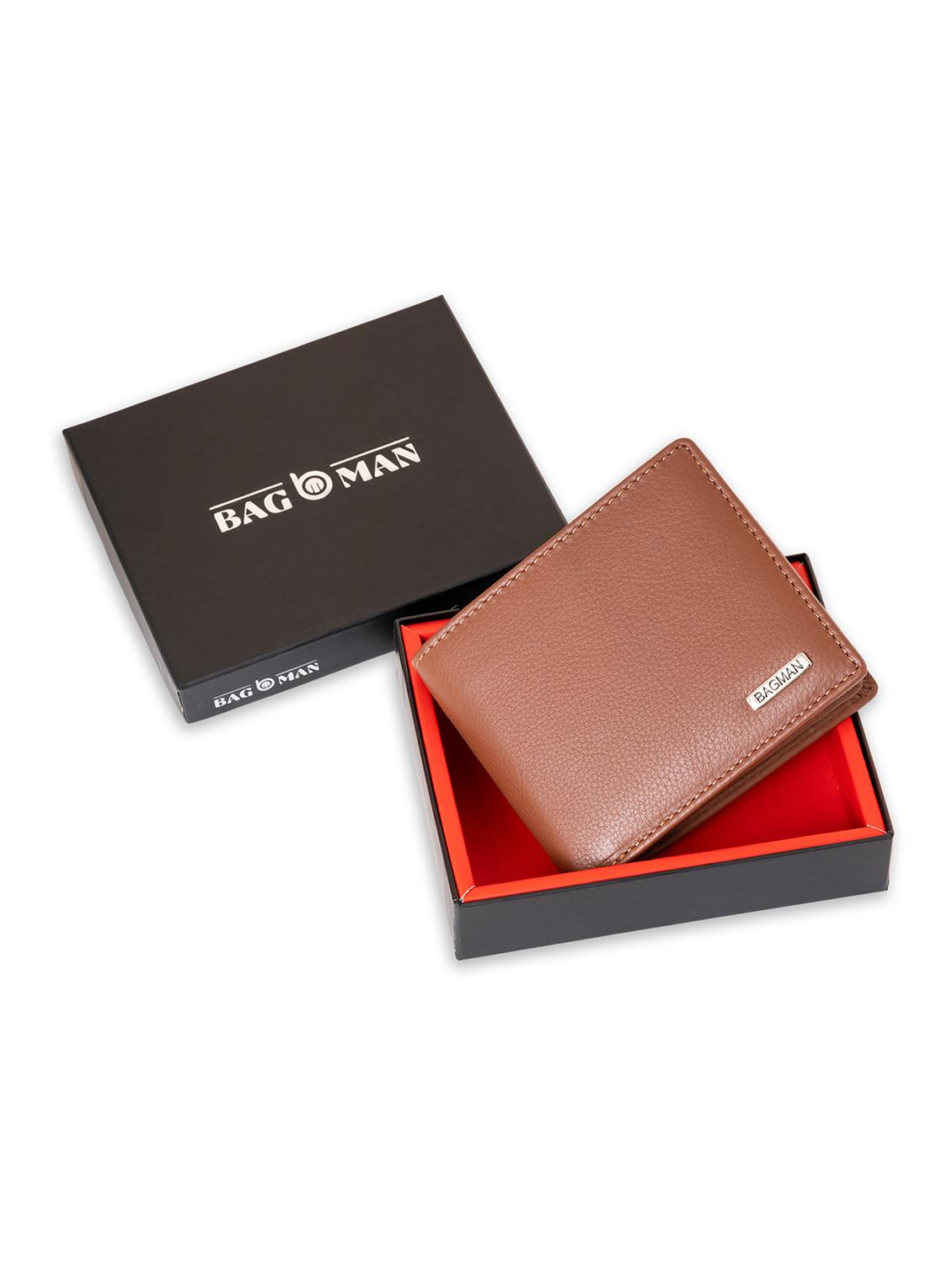 tan genuine leather wallet - 21556829 - Standard Image - 1