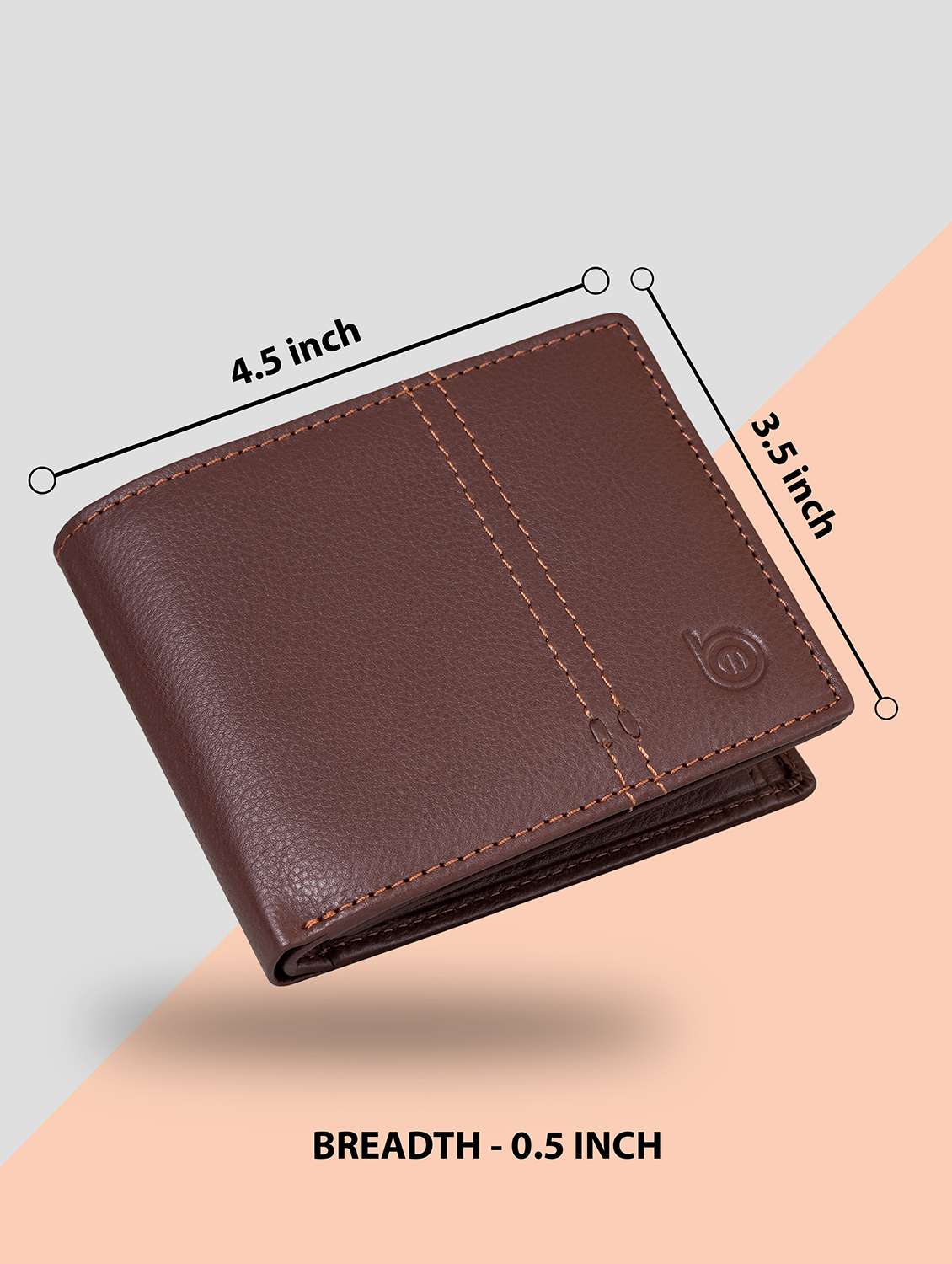brown genuine leather wallet - 21556853 -  Standard Image - 1