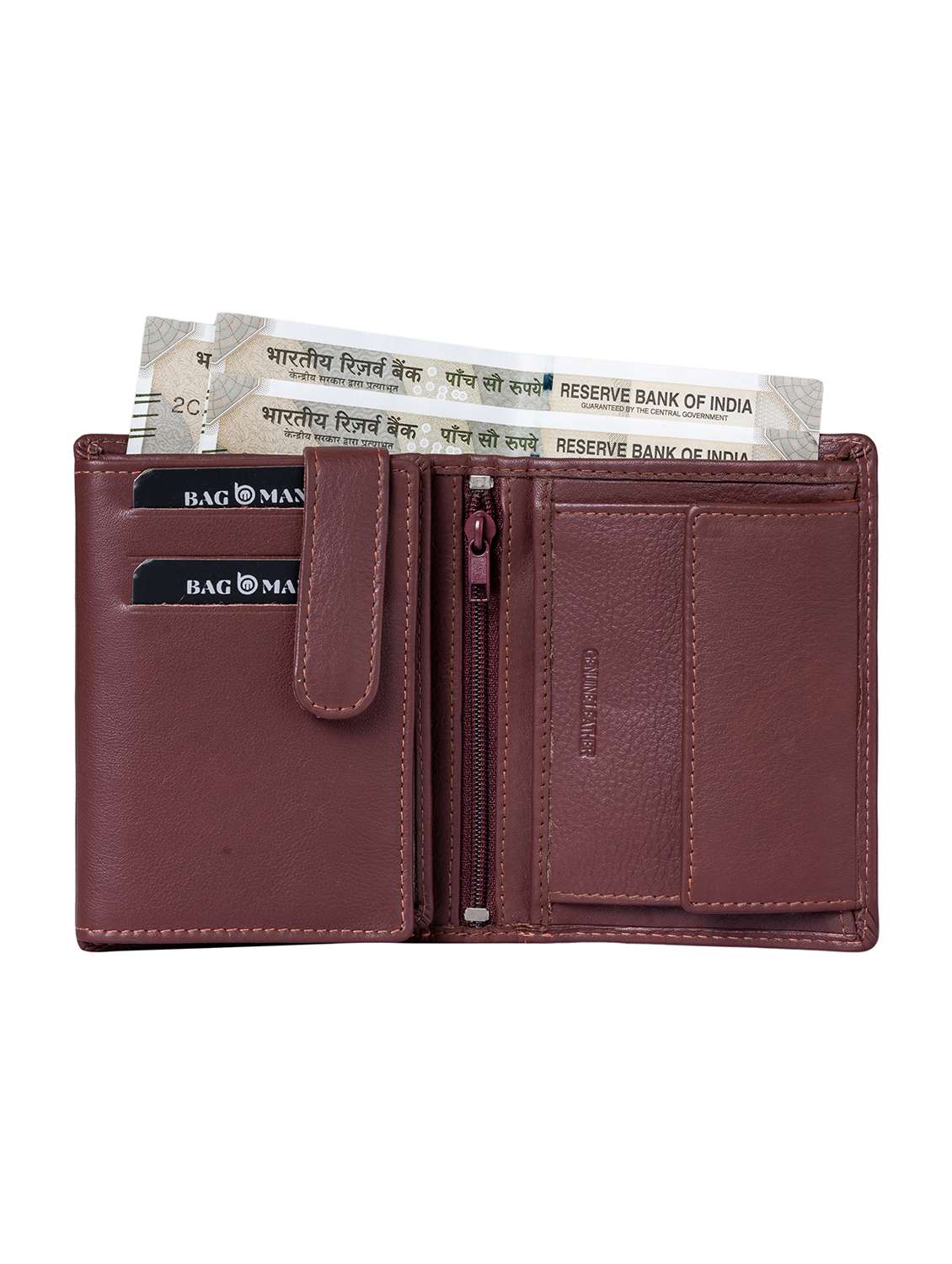 brown genuine leather wallet - 21556861 -  Standard Image - 4