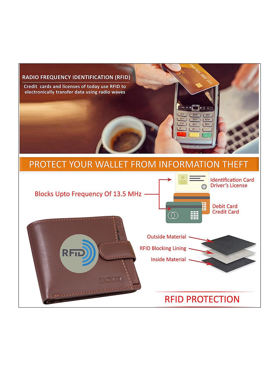 brown genuine leather wallet - 21556870 - Standard Image - 4