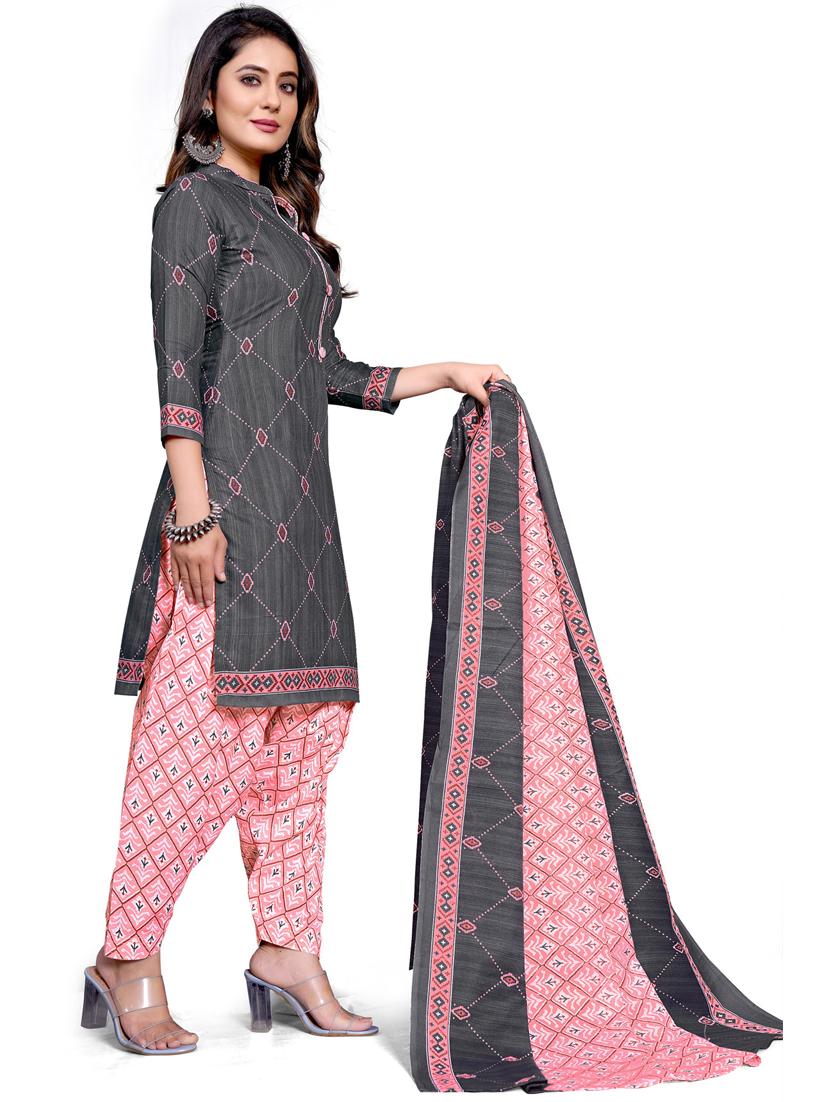 women printed unstitched suit set - 21557141 - Standard Image - 1