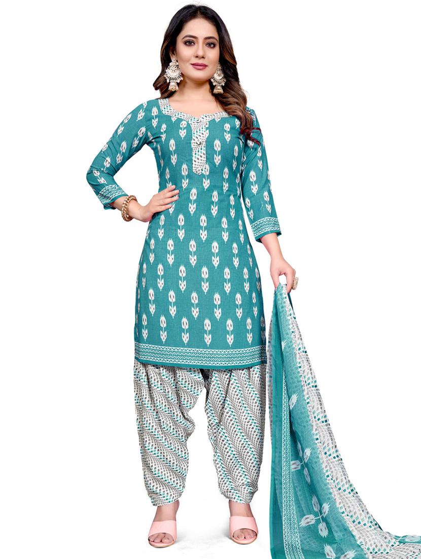 women printed unstitched suit set - 21557144 - Zoom Image - 0