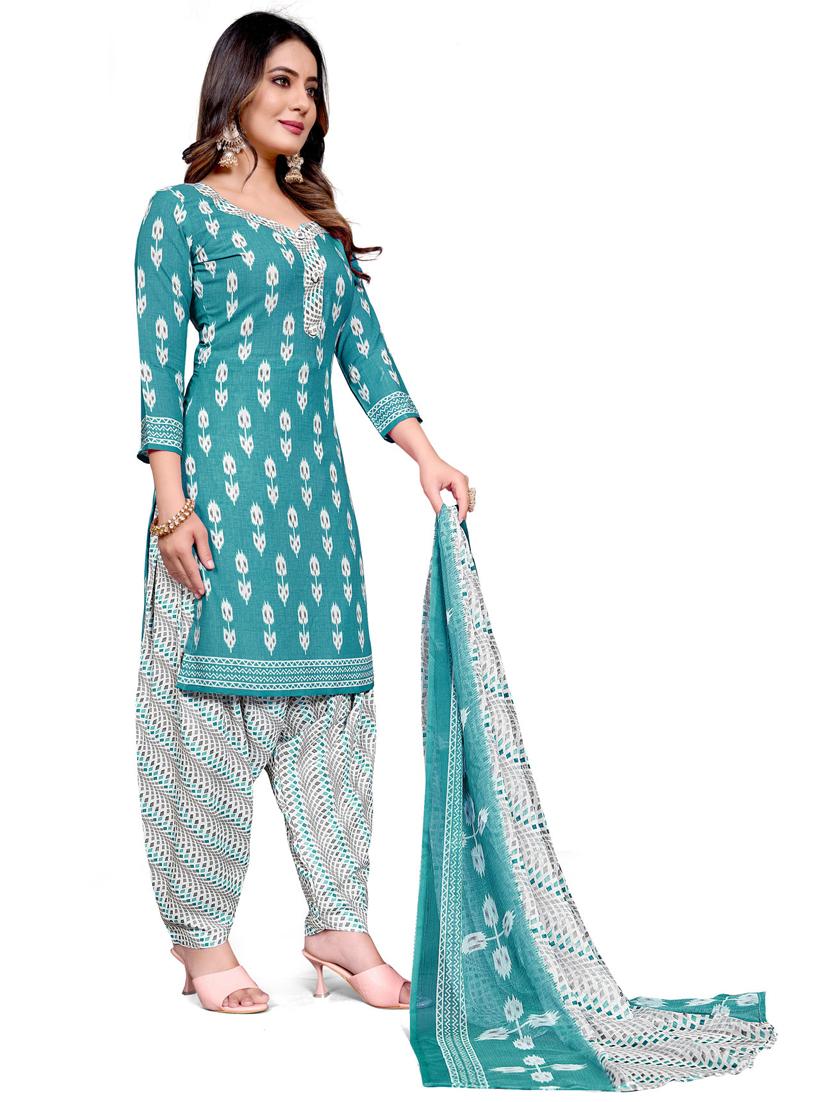 women printed unstitched suit set - 21557144 - Standard Image - 1