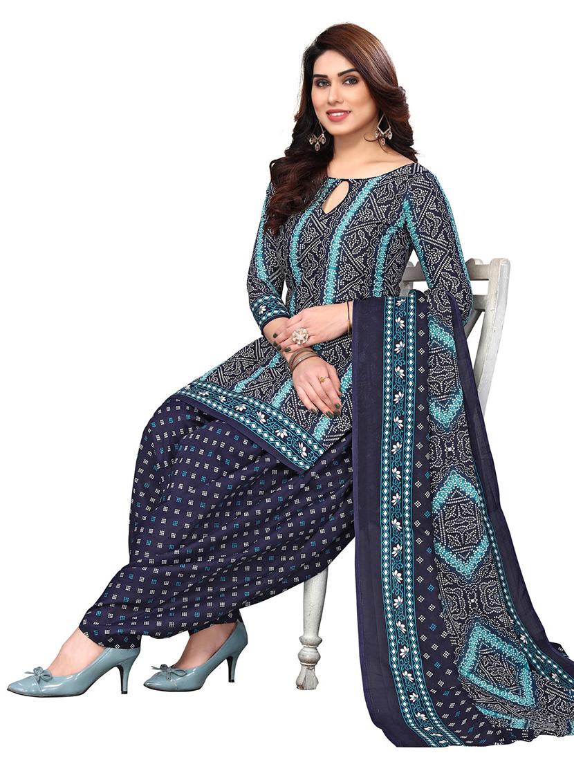 women printed unstitched suit set - 21557163 - Standard Image - 1