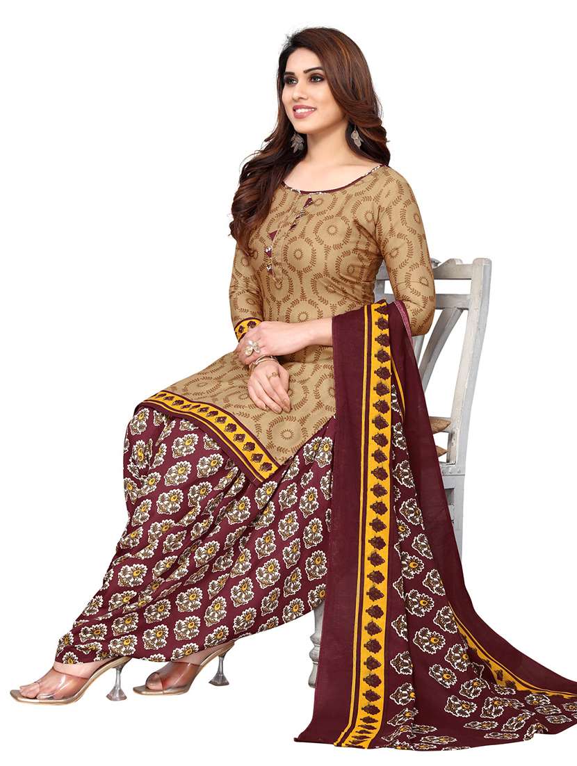 women printed unstitched suit set - 21557168 -  Standard Image - 1