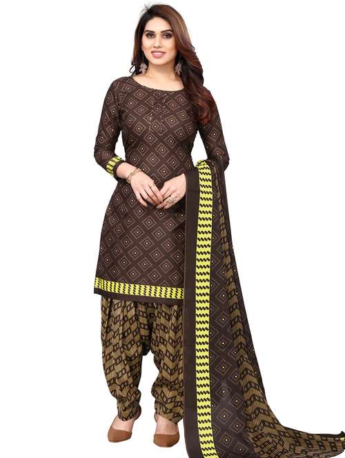 women printed unstitched suit set - 21557169 -  Standard Image - 0