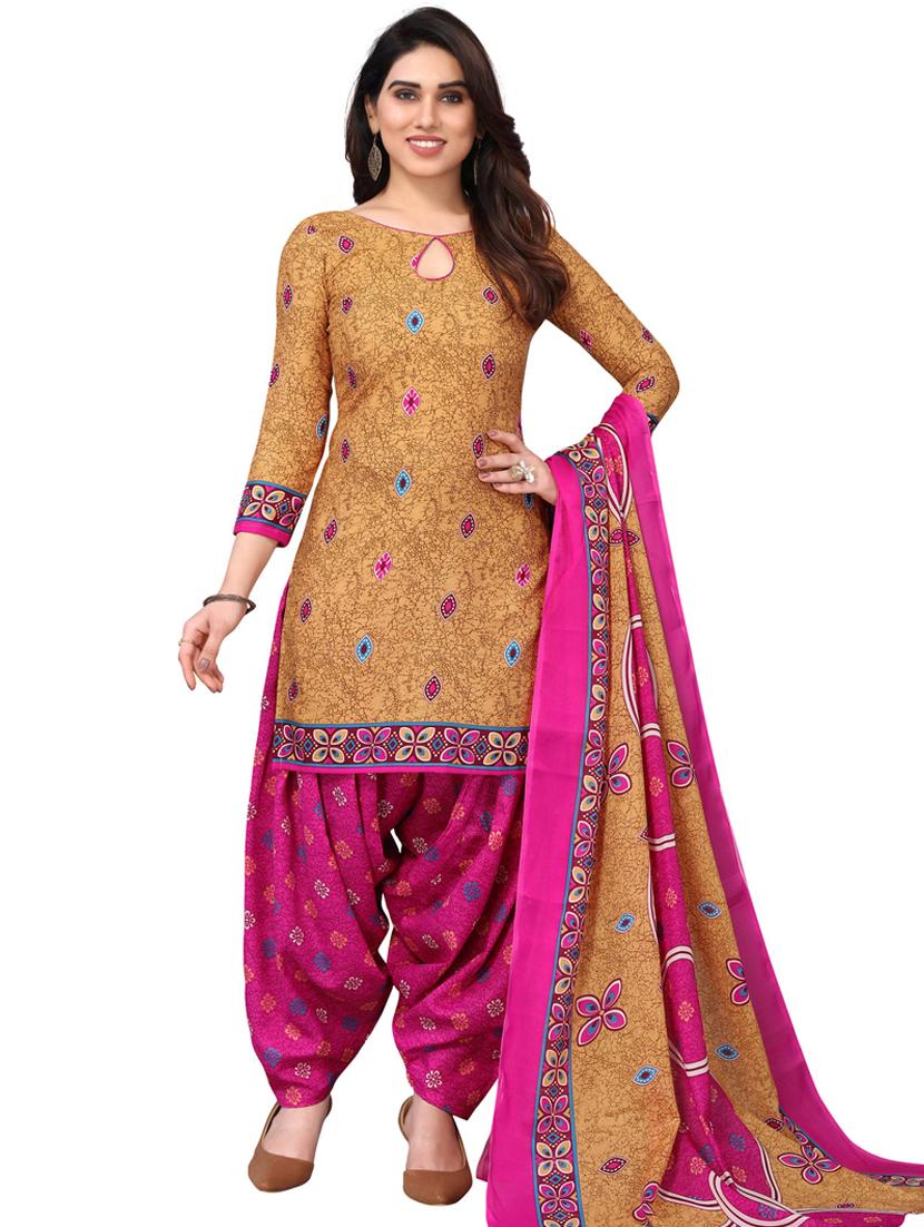 women printed unstitched suit set - 21557172 - Zoom Image - 0