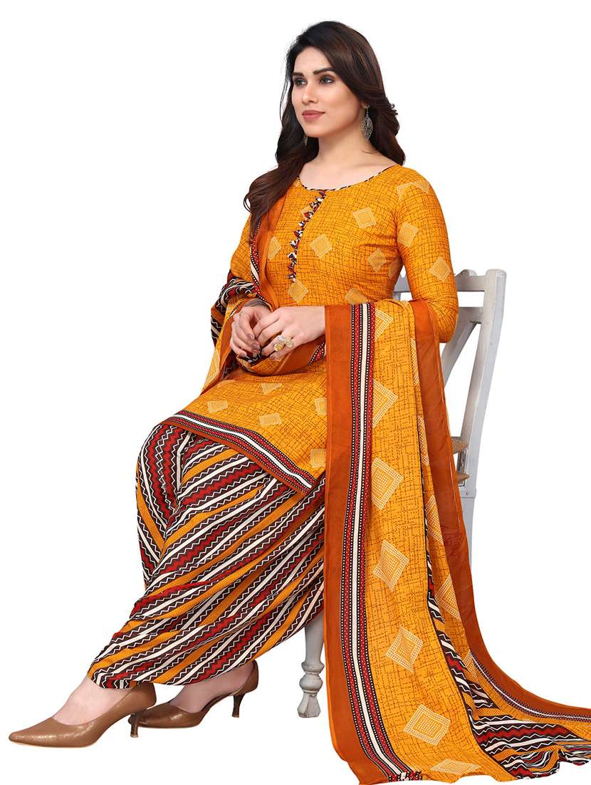 women printed unstitched suit set - 21557174 -  Standard Image - 1