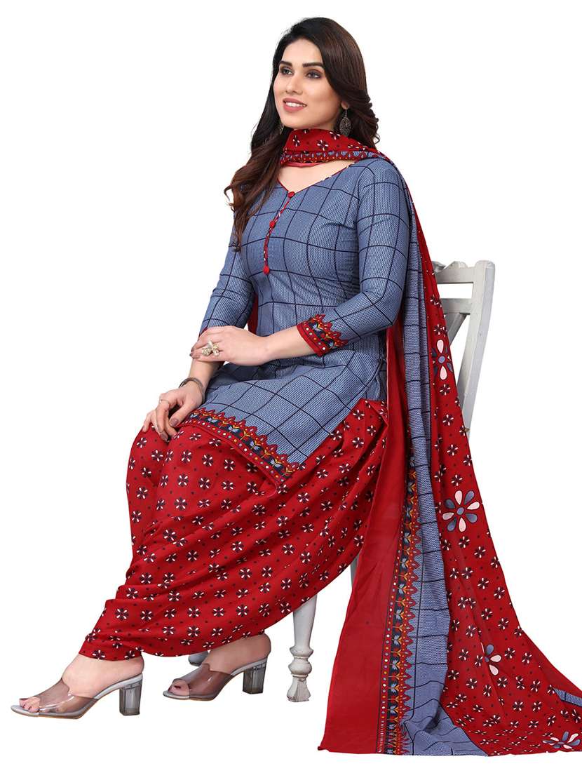 women printed unstitched suit set - 21557176 -  Standard Image - 1