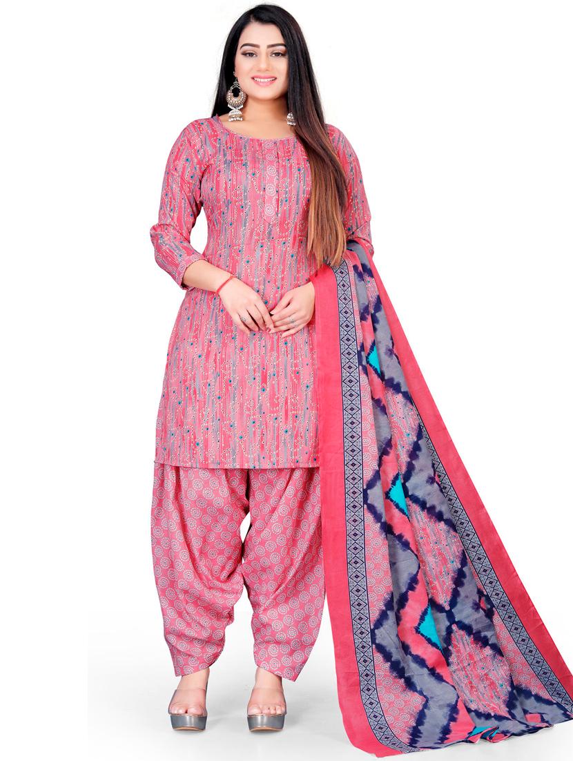 women printed unstitched suit set - 21557185 - Zoom Image - 0