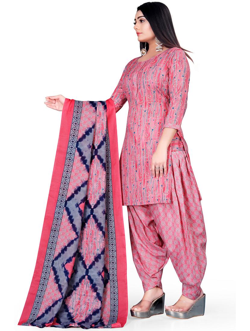 women printed unstitched suit set - 21557185 - Standard Image - 1