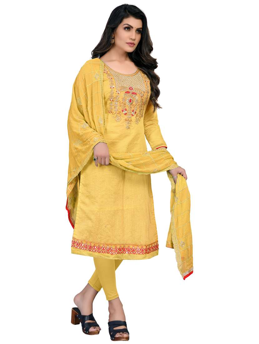 women self design unstitched suits - 21557209 -  Standard Image - 1