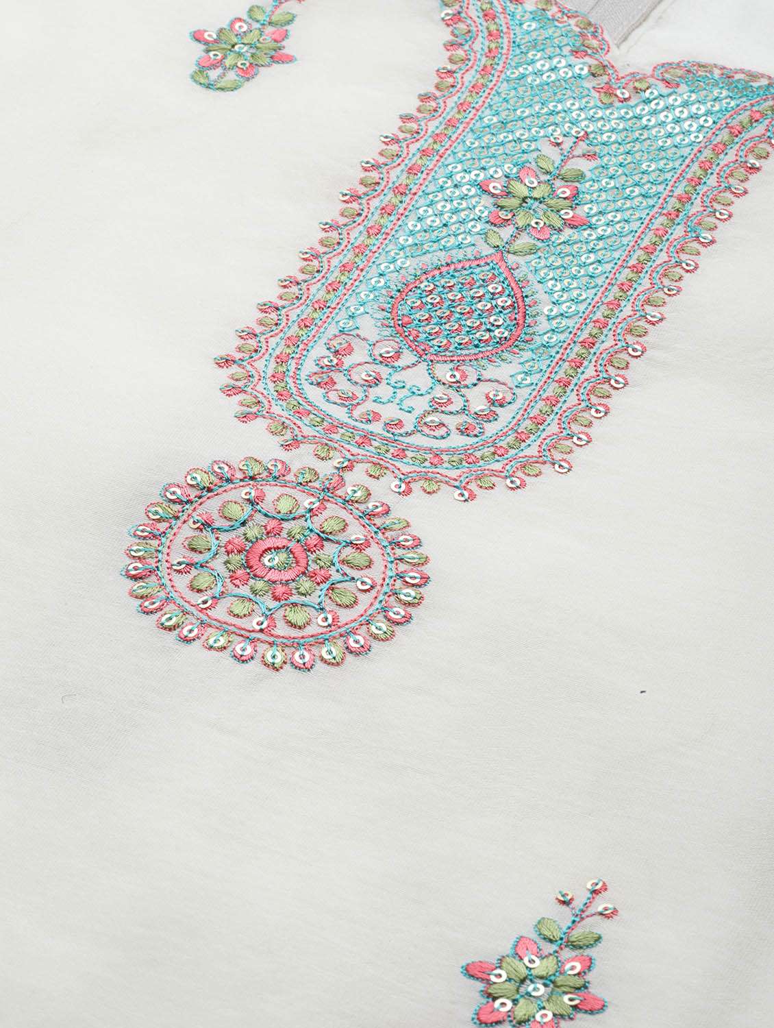 women solid with work unstitched suit - 21557218 -  Standard Image - 4