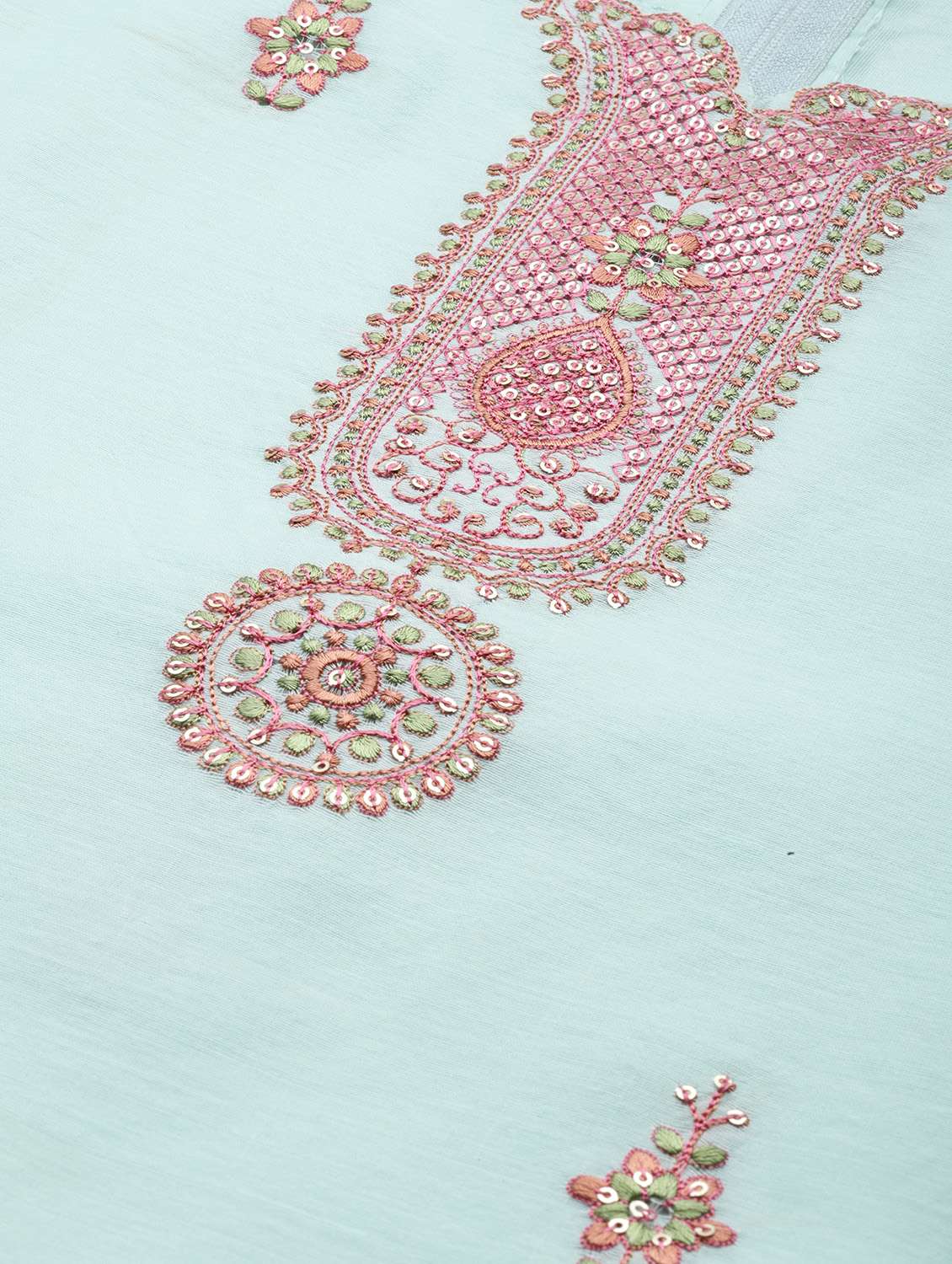 women solid with work unstitched suit - 21557219 -  Standard Image - 4