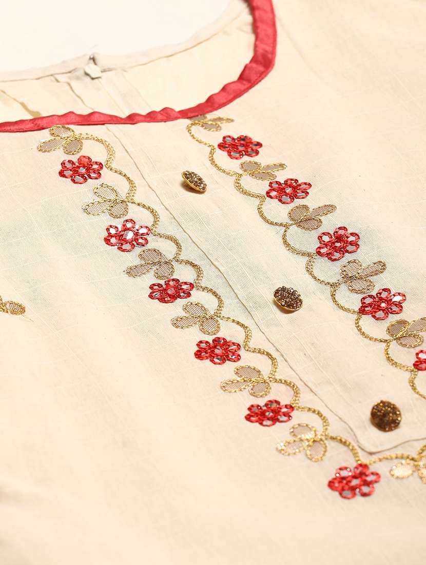 women solid with work unstitched suit - 21557228 - Standard Image - 4