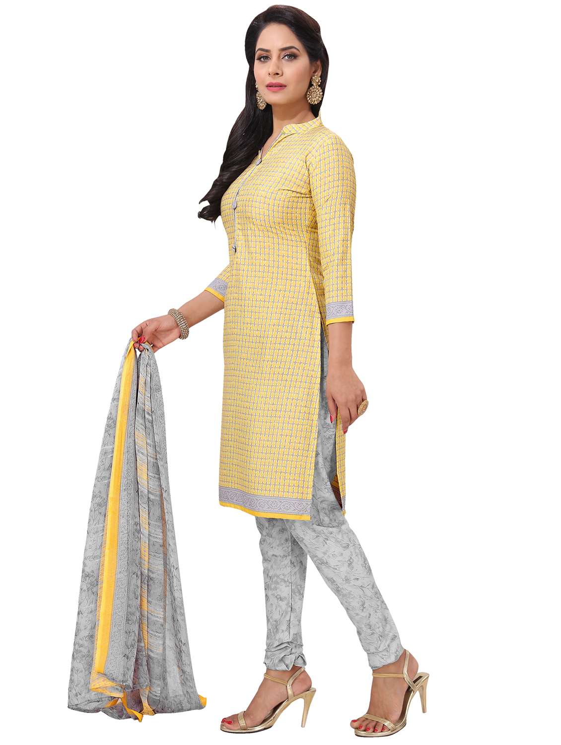 women printed unstitched suits - 21557395 -  Standard Image - 1
