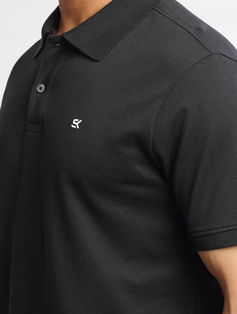 men solid polo neck t-shirt - 21557424 - Standard Image - 4