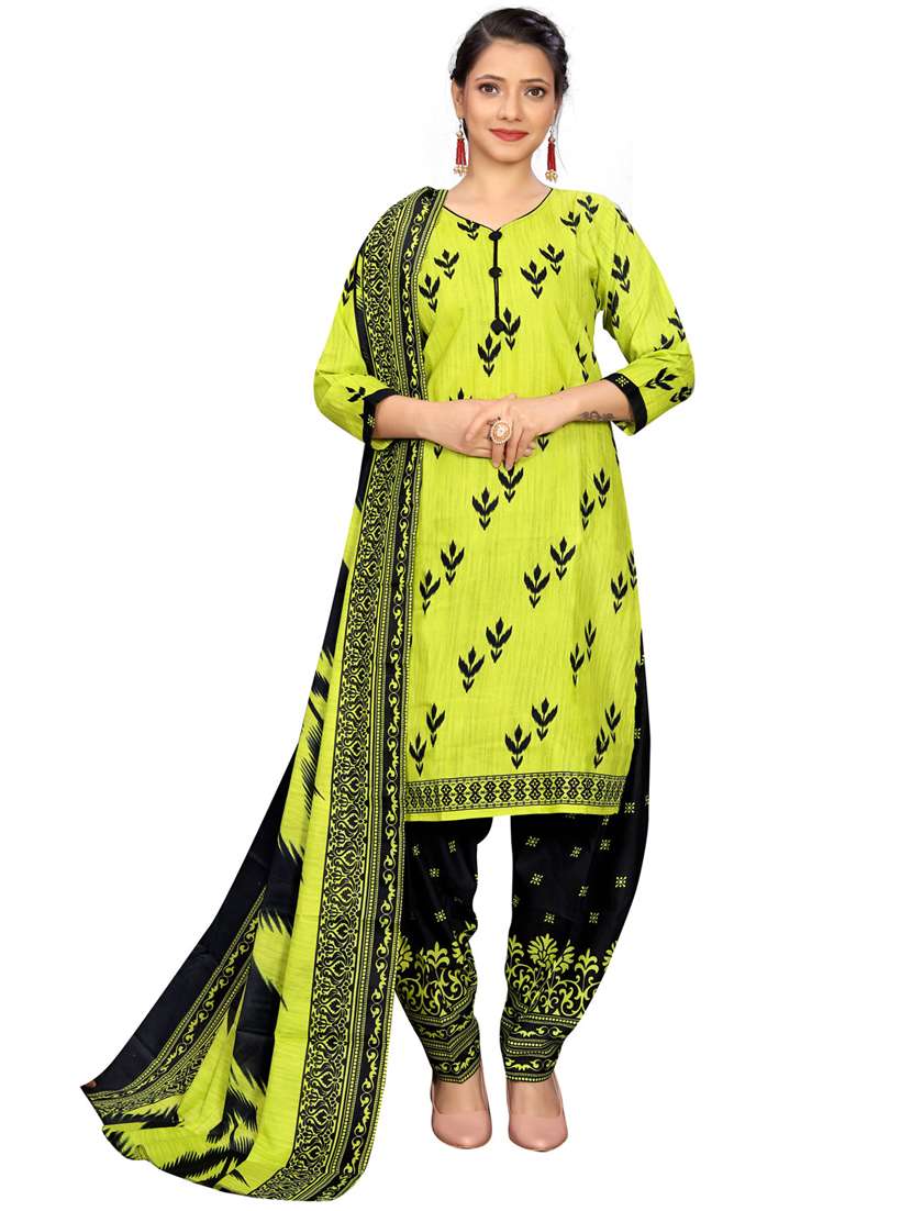 women three quarter sleeve kurta salwar with dupatta set