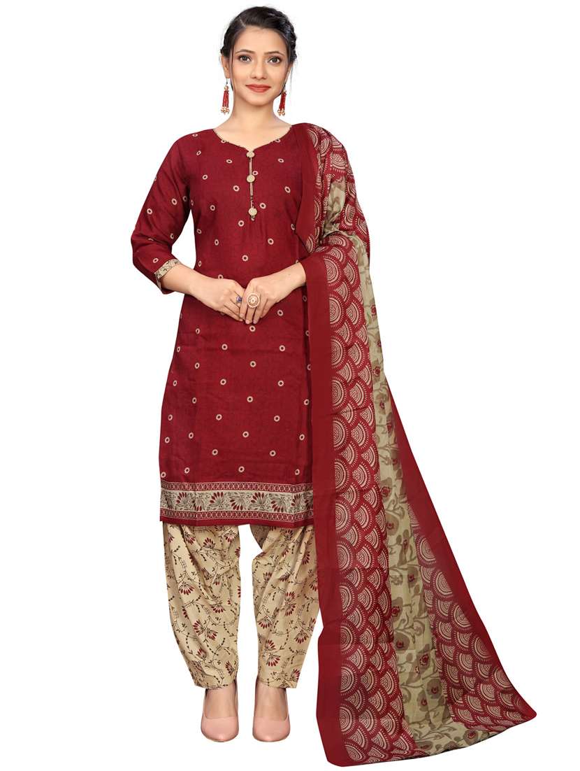 women printed kurta salwar set with dupatta