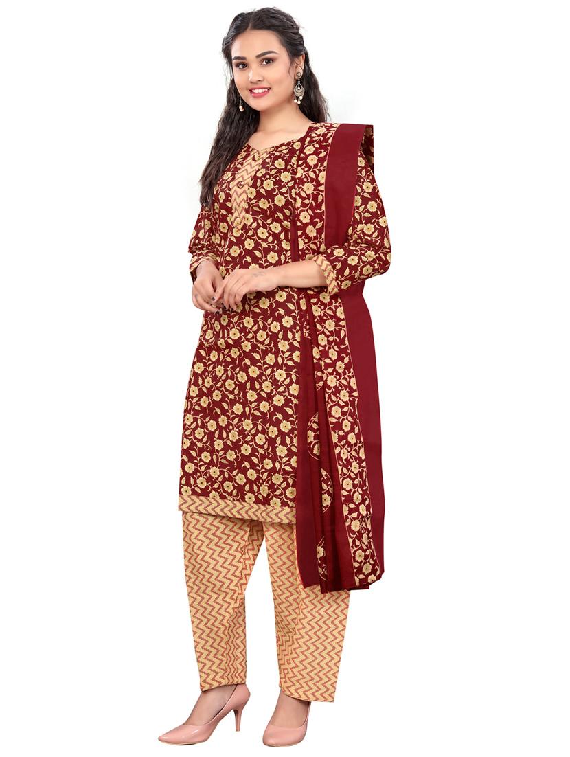 women floral kurta salwar set with dupatta - 21558185 - Standard Image - 1