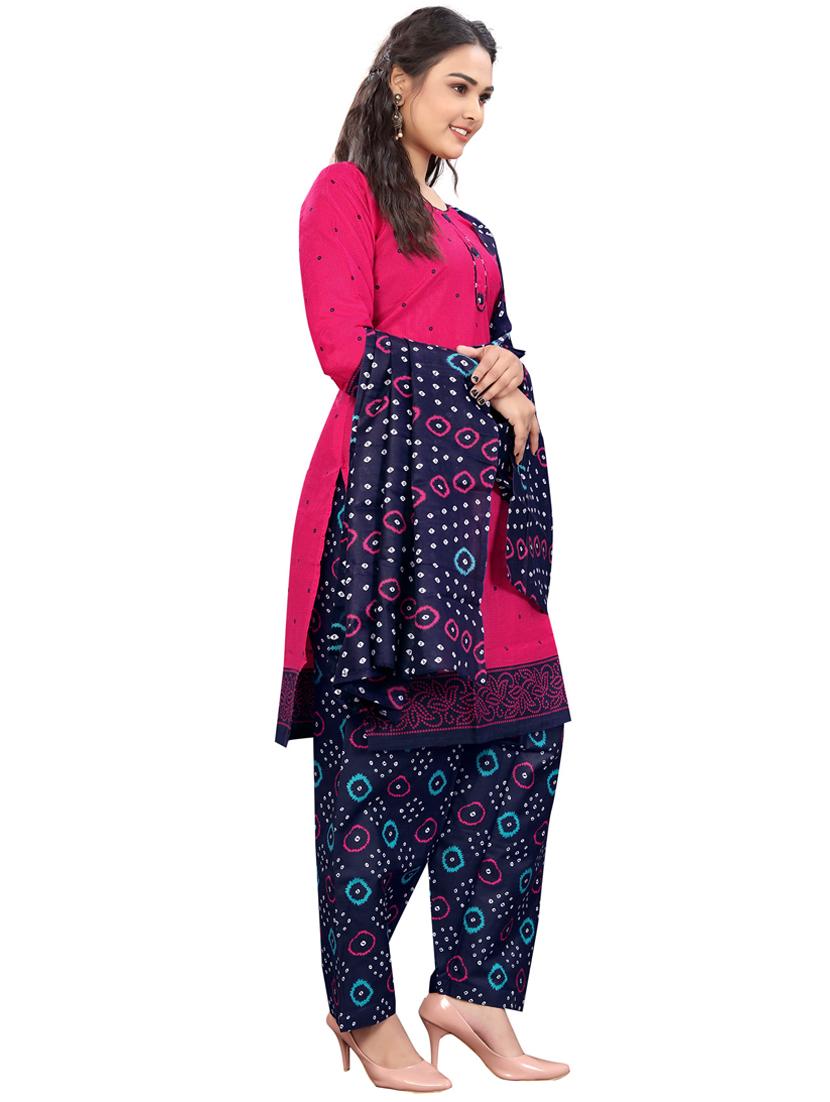 women three quarter sleeve kurta pant with dupatta set - 21558231 -  Standard Image - 1
