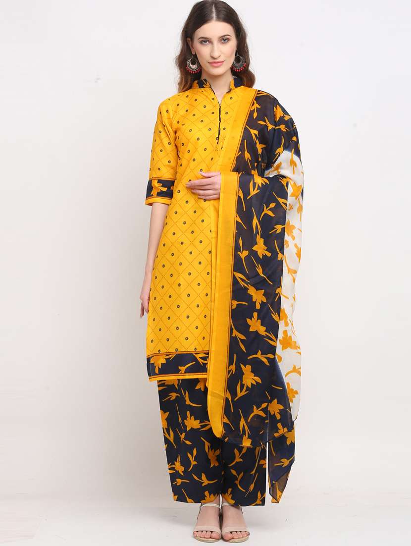 women printed kurta salwar set with dupatta