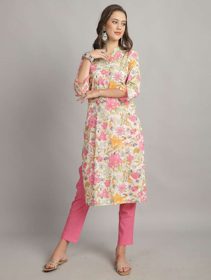 women floral kurta pant set with dupatta - 21558471 -  Standard Image - 1