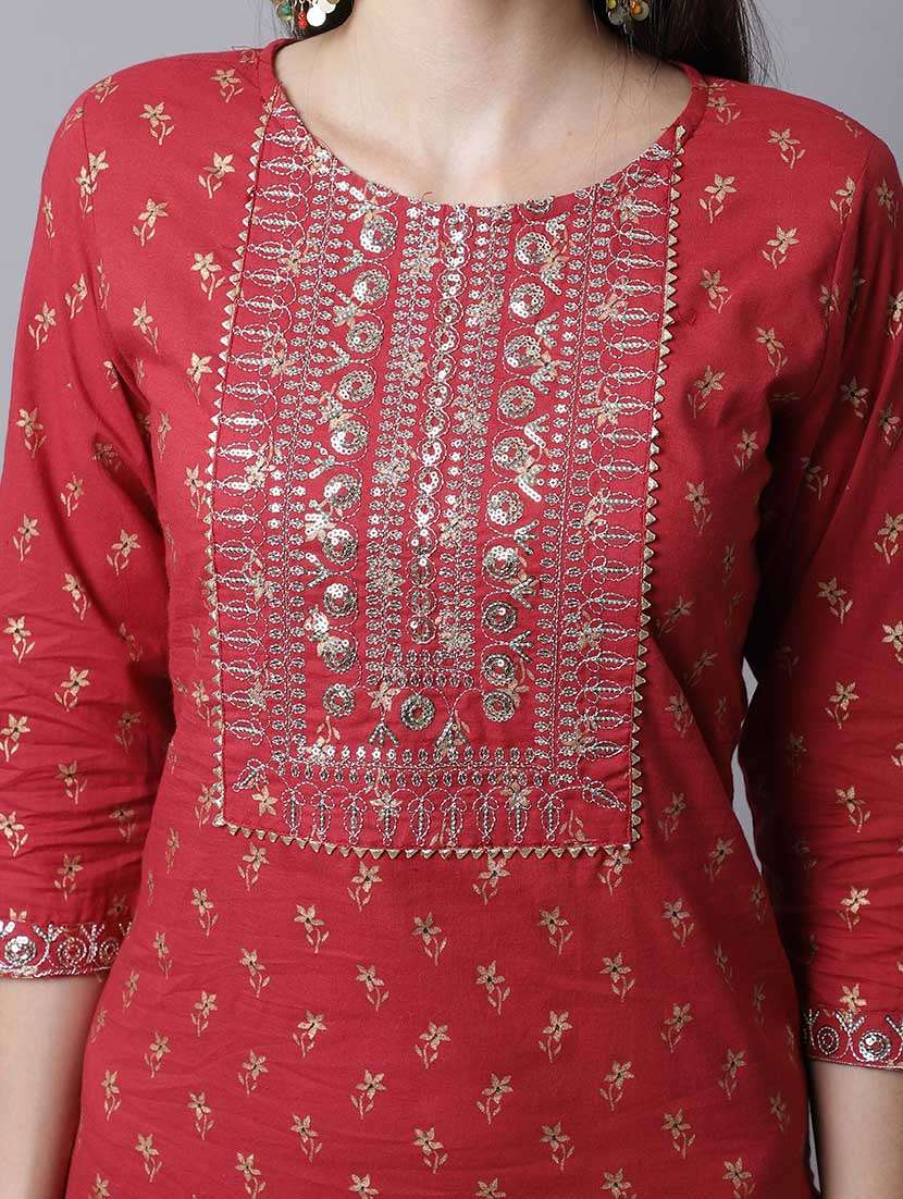 women floral kurta pant set with dupatta - 21558610 -  Standard Image - 4