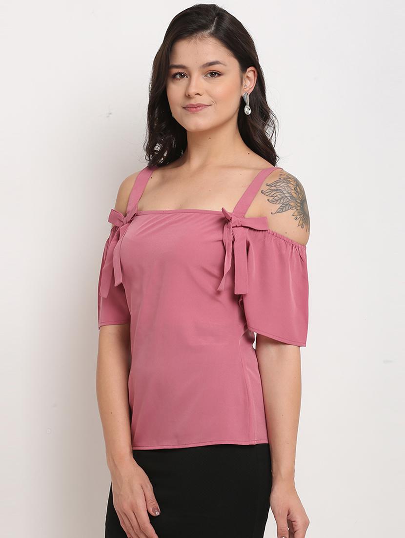 women solid shoulder strap top - 21558664 -  Zoom Image - 0