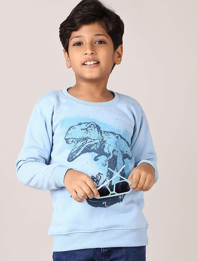 boys front print long sleeve sweatshirts - 21558765 -  Standard Image - 1