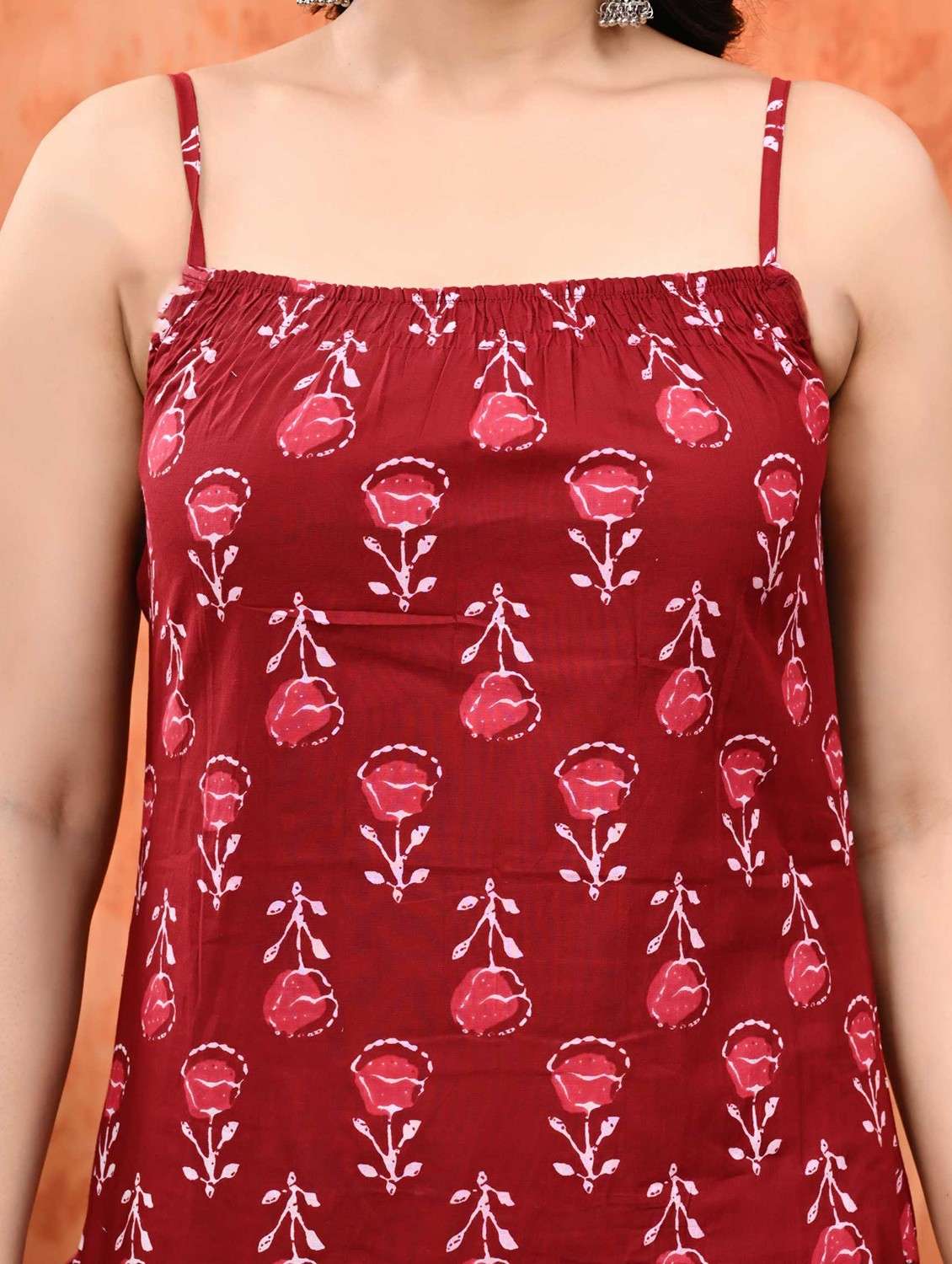 women printed sleeveless kurta sharara with dupatta set - 21559745 - Standard Image - 6