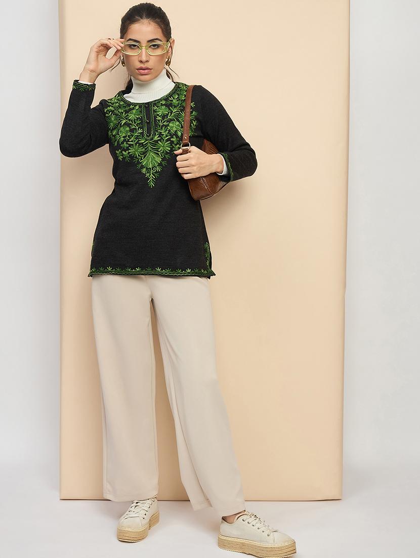 women embroidered long sleeves kurti - 21560191 - Standard Image - 4