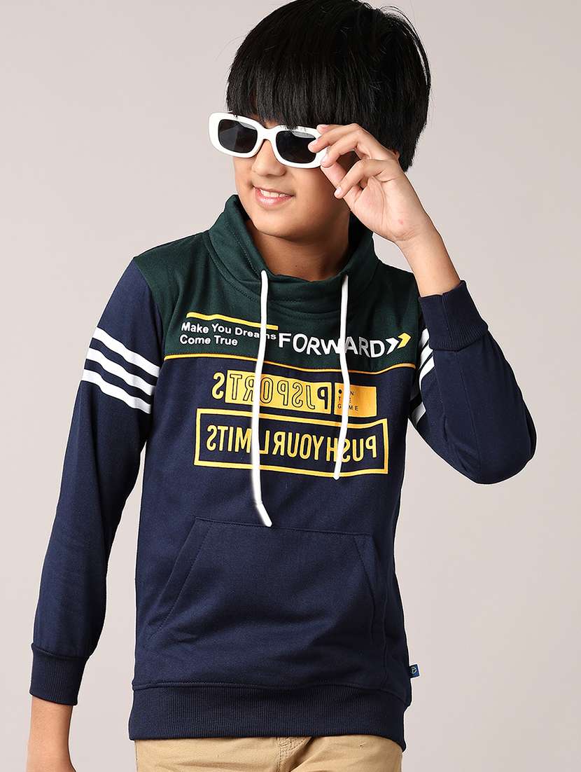 boys long sleeves front print sweatshirt - 21560542 -  Standard Image - 1