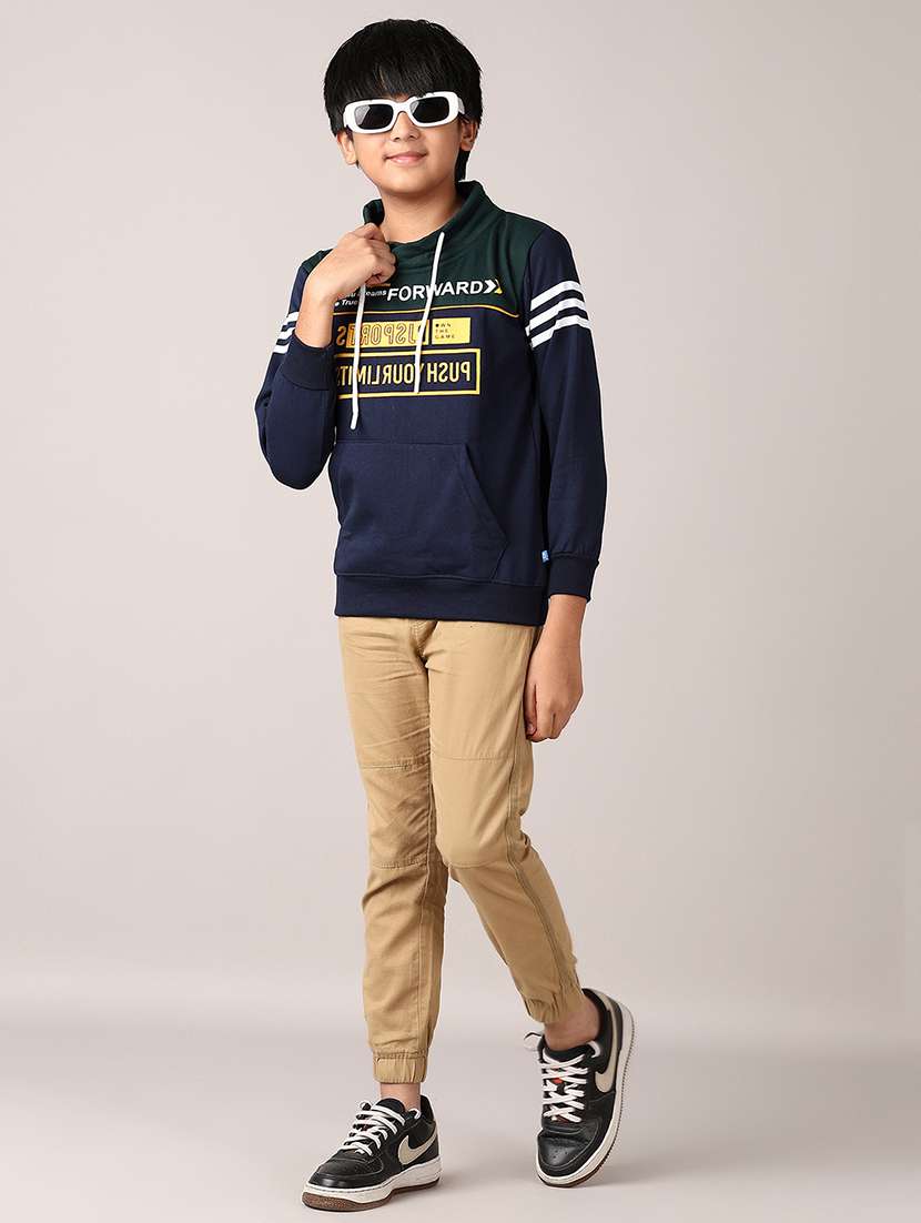 boys long sleeves front print sweatshirt - 21560542 -  Standard Image - 4