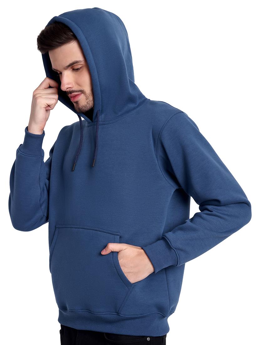 men solid hooded sweatshirt - 21561026 - Standard Image - 1