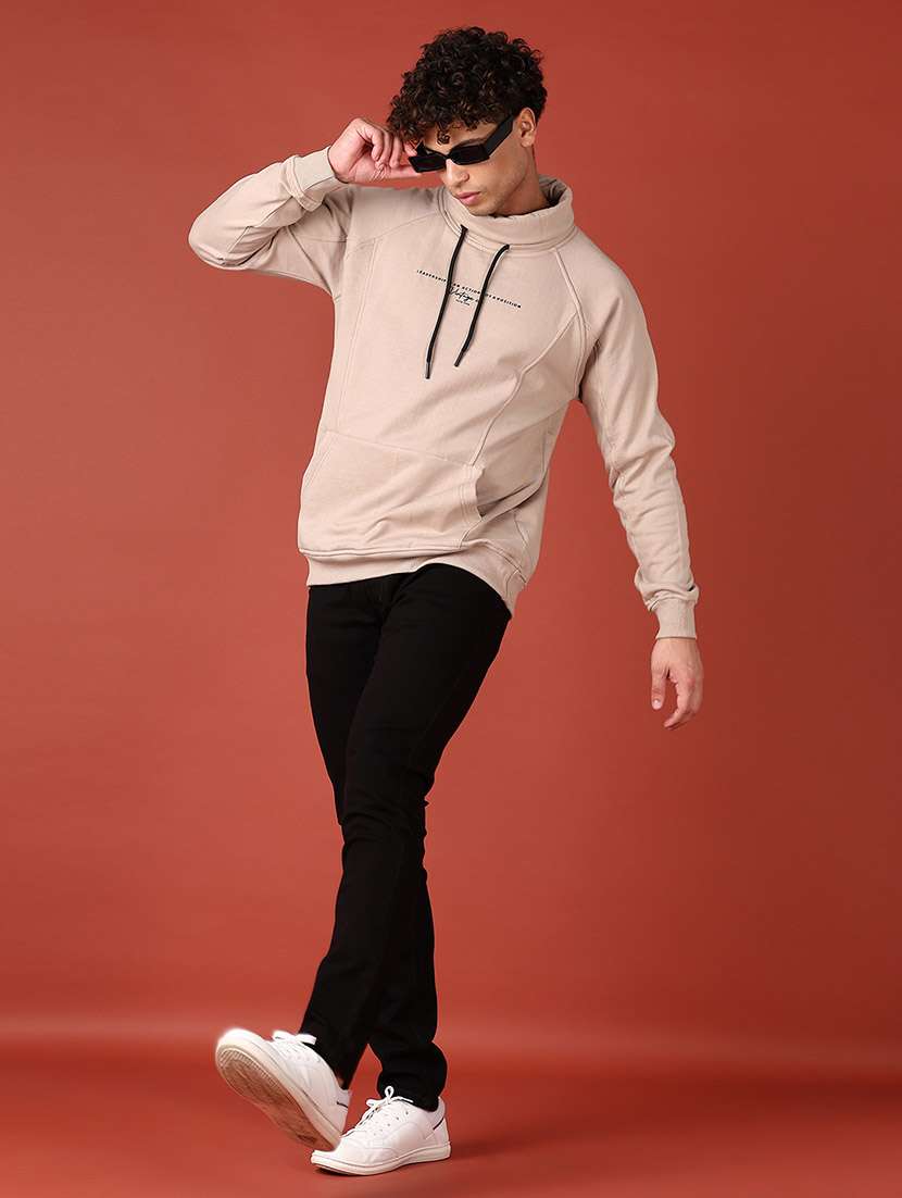 men long sleeves chest print sweatshirt - 21561280 -  Standard Image - 4