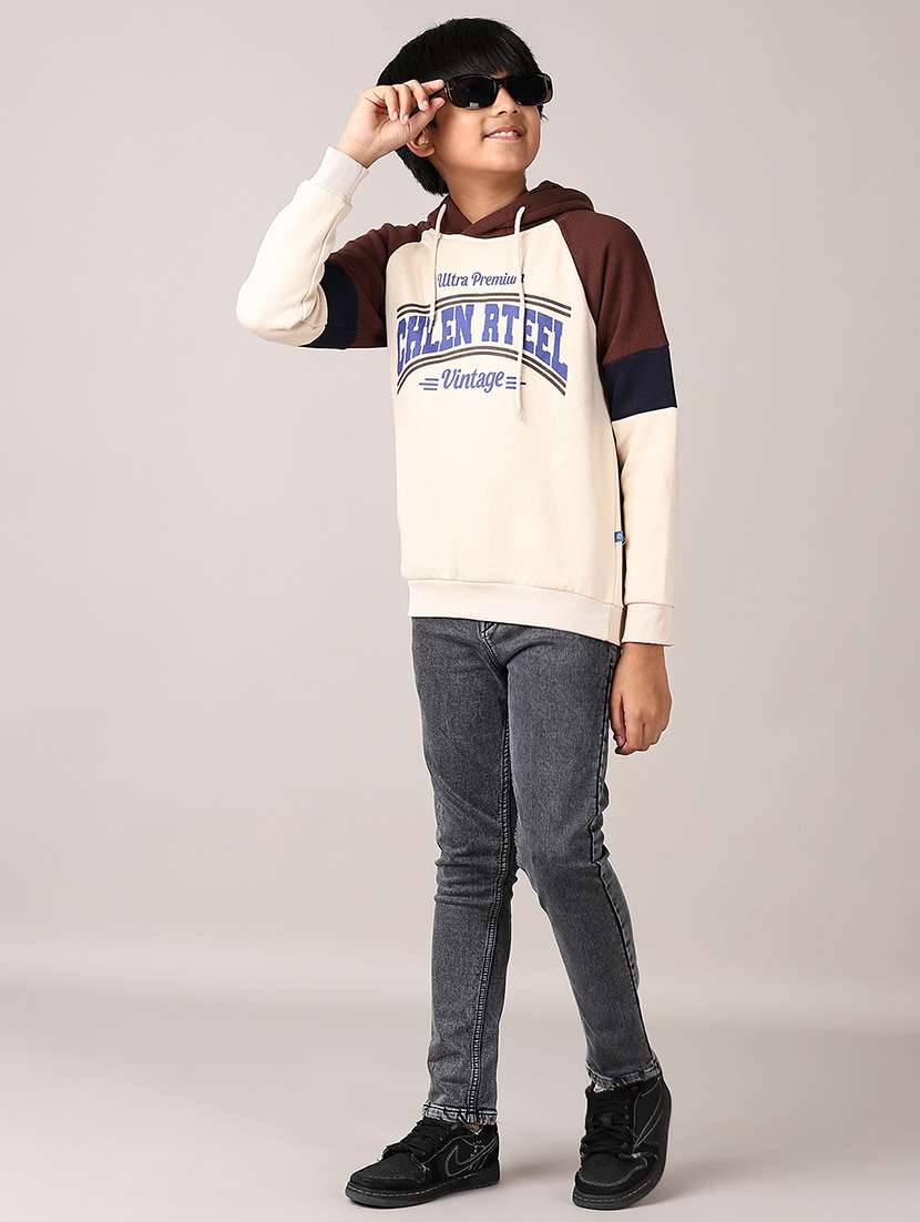 boys color block long sleeve sweatshirt - 21561346 - Standard Image - 4