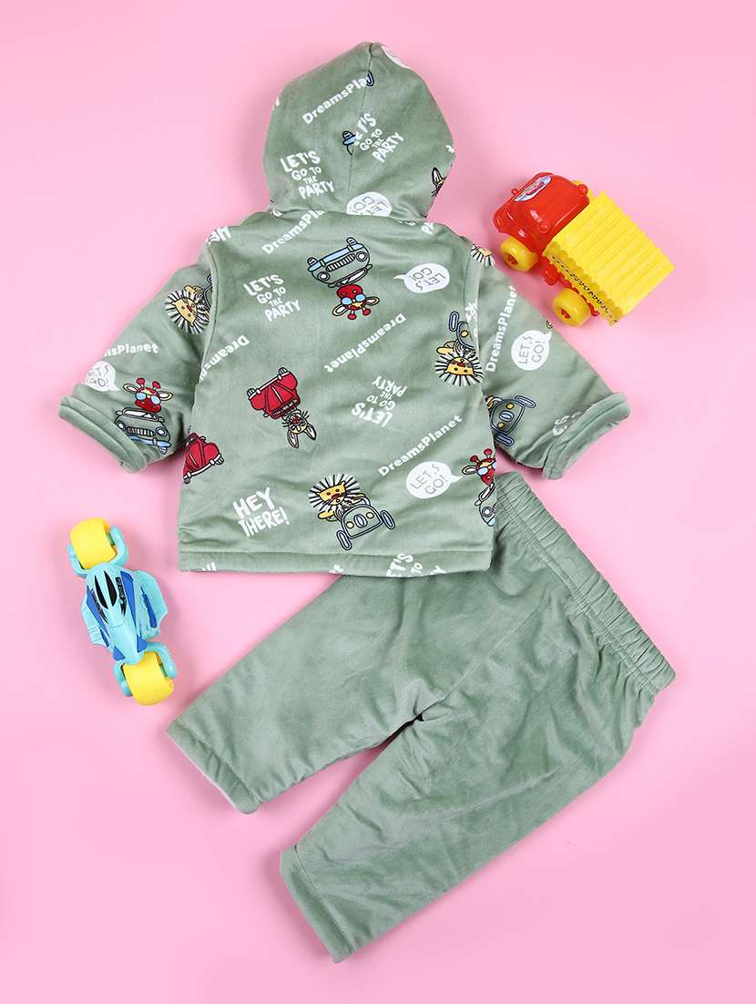 kids winter wear full length twin set - 21561357 -  Standard Image - 1