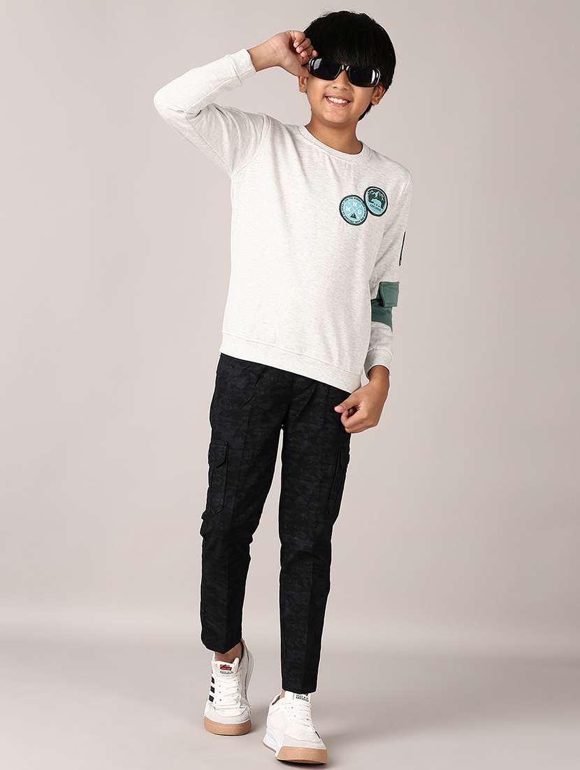 boys long sleeves placement print sweatshirt - 21561360 -  Standard Image - 4