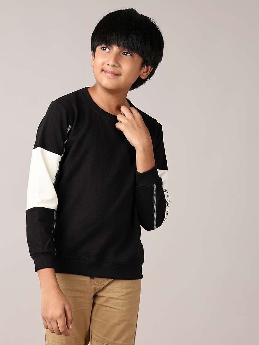 boys long sleeves placement print sweatshirt - 21561361 -  Standard Image - 1